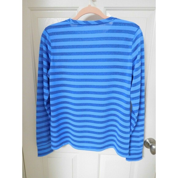 Men's VINEYARD VINES Blue Striped Long Sleeve Performance Shirt SM EXCELLENT! - Picture 3 of 5